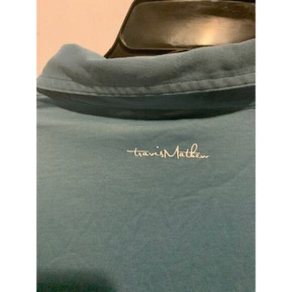 Travis Mathews Blue w/Pocket Golf Shirt Large Mens - Picture 6 of 6